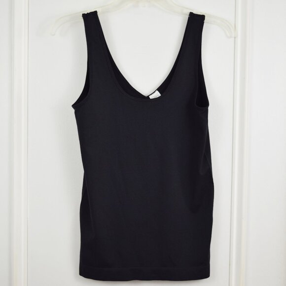 Yummie Heather Thomson Tank Top Women Large Shapewear Black Essential Basic - Picture 1 of 7